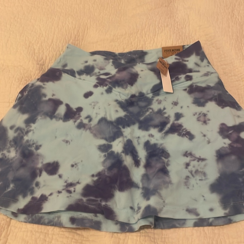 Victoria Secret Pink Blue Skater Mini Skirt Casual